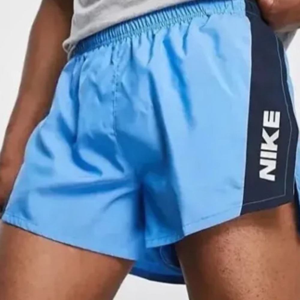 Nike Dri-FIT Heritage Brief Lined 4" Running Shorts Light Blue Men’s small